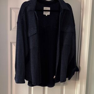 Aerie Textured Navy Top